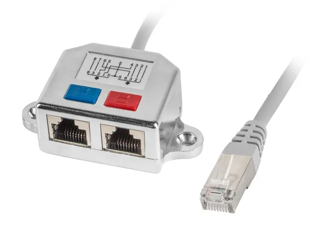 Lanberg AD-0026-S network splitter Silver
