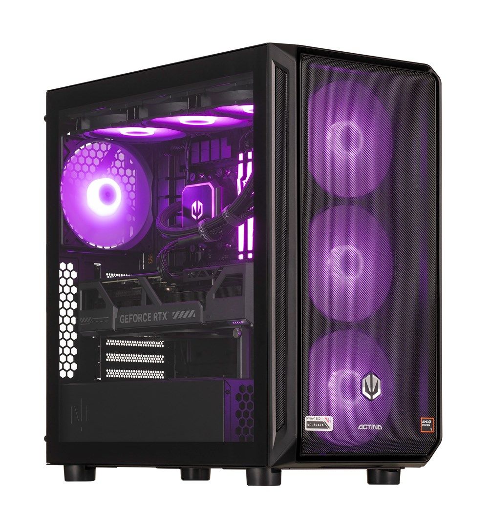 Actina 5901443414582 PC AMD Ryzen™ 9 9900X 32 GB DDR5-SDRAM 2 TB SSD NVIDIA GeForce RTX 5070 Ti Midi Tower Black