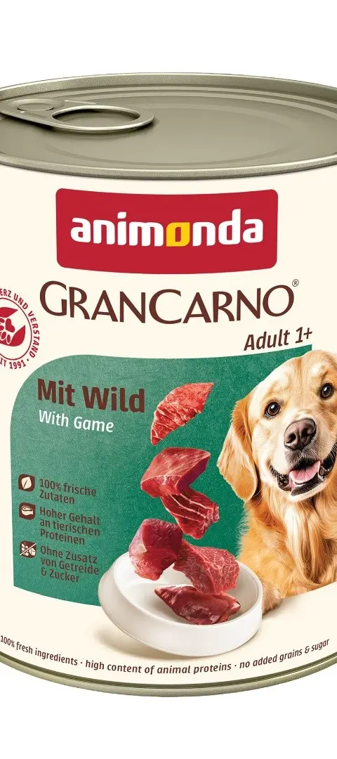 ANIMONDA GranCarno Adult Game - Wet Dog Food - 800g