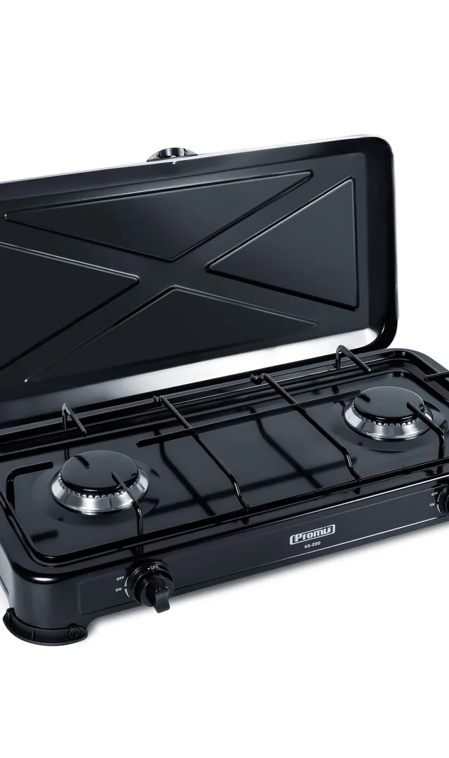 Gas Cooker PROMIS KG200 BLACK WITHOUT REDUCER