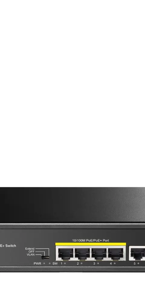 Cudy FS1006P network switch Fast Ethernet (10/100) Power over Ethernet (PoE) Black