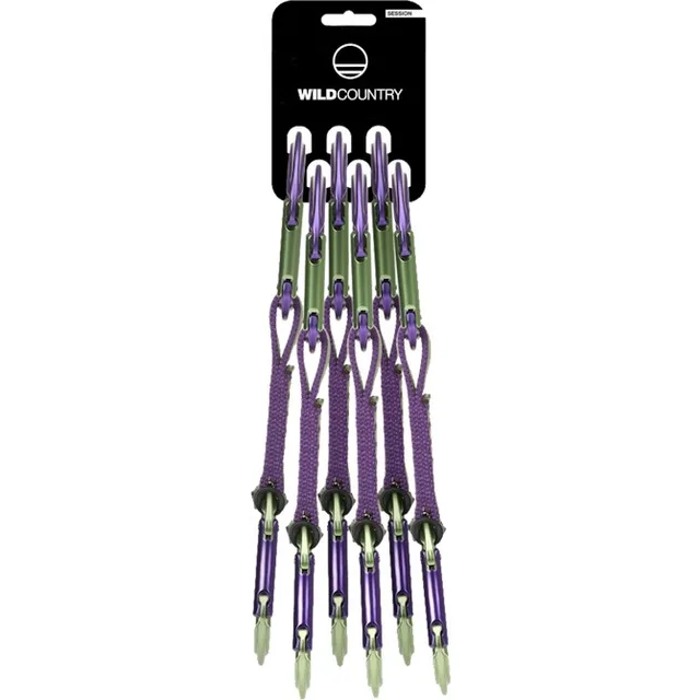Wild Country 40-0000002003-5823-1 climbing carabiner Locking carabiner Green, Purple 6 pc(s)