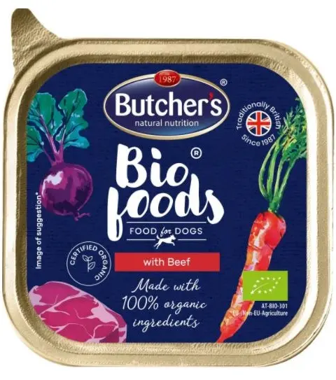 BUTCHER'S Bio Foods With Beef - Wet Dog Food - 150 G