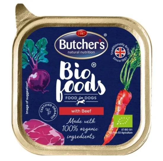 BUTCHER'S Bio Foods With Beef - Wet Dog Food - 150 G