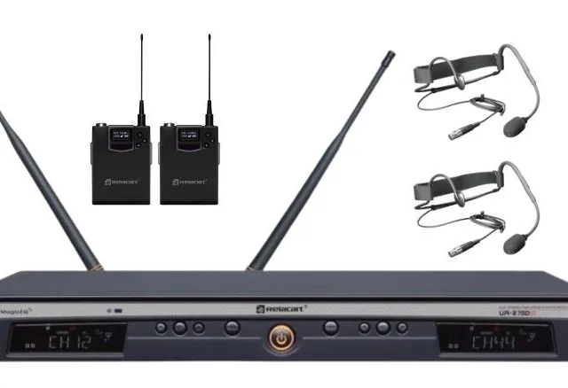 Relacart UR-270D HSAE1 (Wireless Set With Bodypack Transmitter And Two Fitness Microphones)