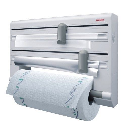 Leifheit 25703 Paper Towel Holder Wall-Mounted Paper Towel Holder Grey White