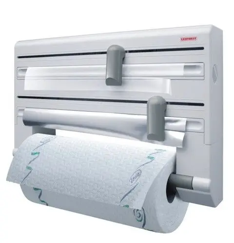 Leifheit 25703 Paper Towel Holder Wall-Mounted Paper Towel Holder Grey White
