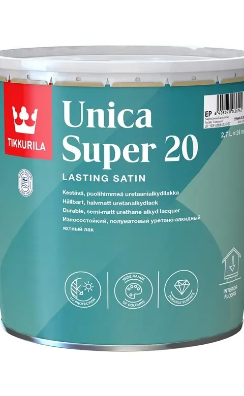 LACQ UNICA SUPER 20 S-GL TIKKURILA 2.7L