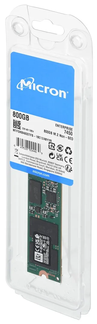 Micron 7450 MAX 800 GB M.2 PCI Express 4.0 NVMe 3D TLC NAND