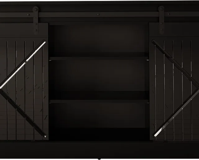 Chest Of Drawers 160x80x35 GRANERO Black/Black Gloss
