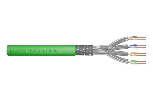 Digitus CAT 8.2 S/FTP data cable - installation cable, 100 m, simplex, Dca