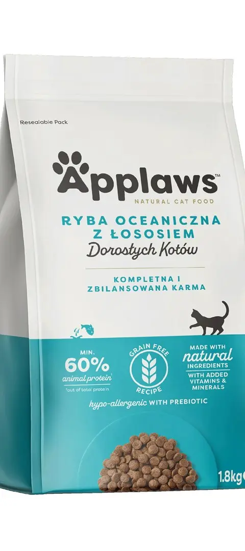 APPLAWS Adult Ocean Fish With Salmon - Dry Cat Food - 1 8kg