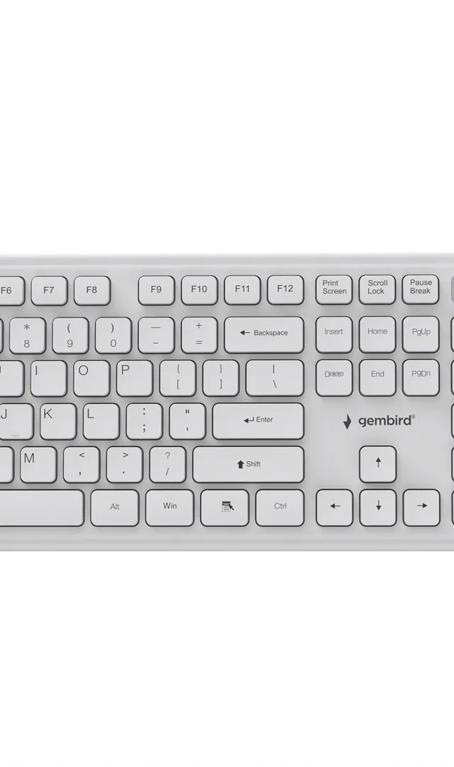GEMBIRD WIRELESS DESKTOP SET WHITE US LAYOUT