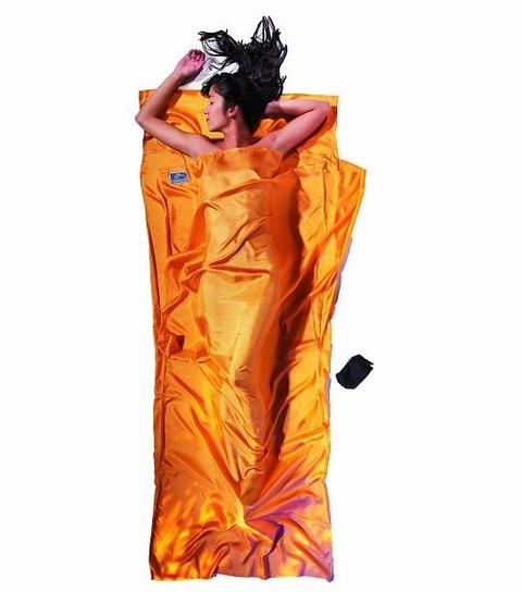 Cocoon TravelSheet Silk Sleeping Bag Liner Sunset Yellow