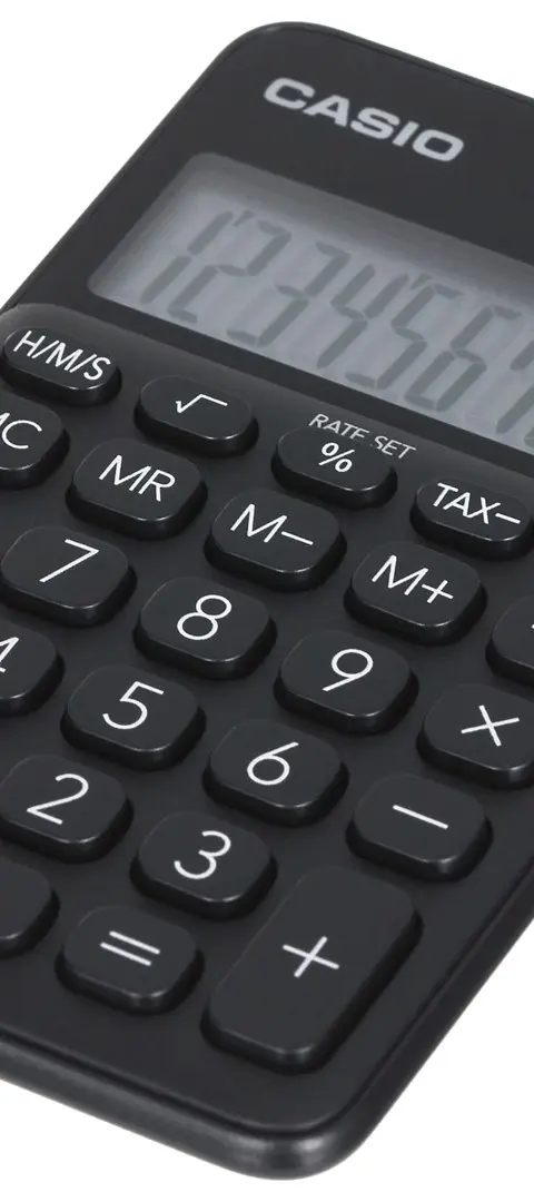 CASIO CALCULATOR POCKET SL-310UC-BK BLACK 10 DIGIT DISPLAY