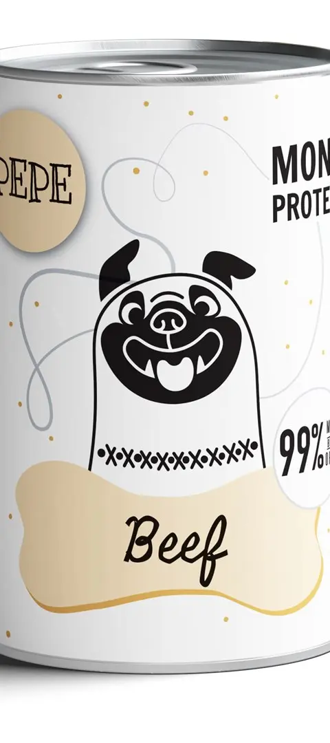 PAKA ZWIERZAKA Pepe Beef - Wet Dog Food - 400g