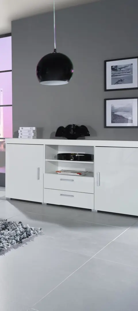 Cama Sideboard SAMBA White/White Gloss
