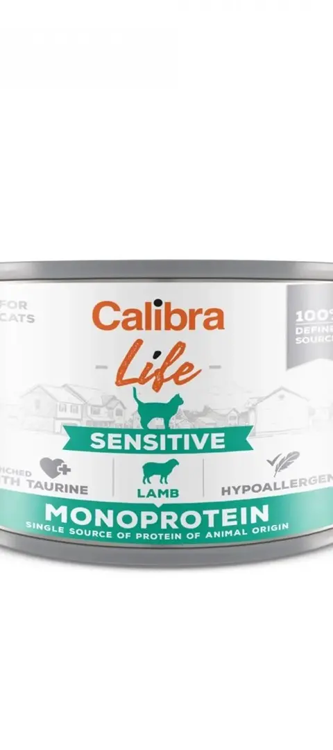 CALIBRA Cat Life Sensitive Lamb - Wet Cat Food - 200g