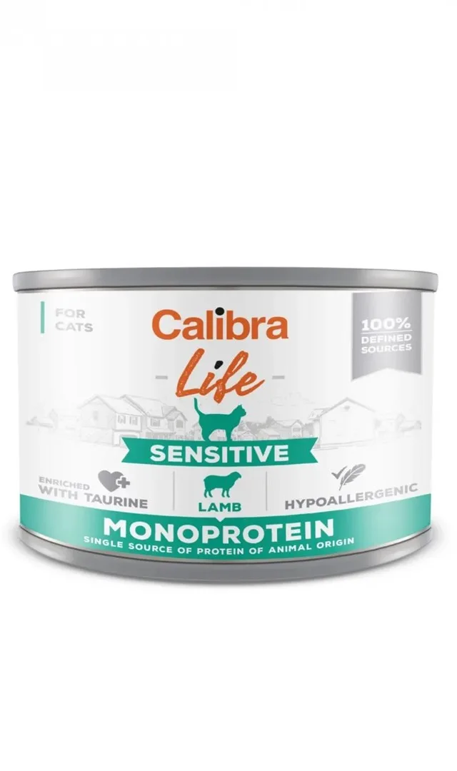 CALIBRA Cat Life Sensitive Lamb - Wet Cat Food - 200g