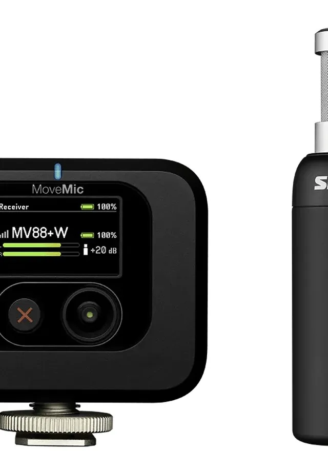 Shure MV88+W-KIT-Z6 - wireless stereo microphone with an on-camera receiver