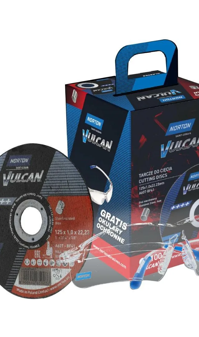 NORTON SHIELD. VULCAN 125 X 1.0 /100pcs. INOX GLASSES FREE