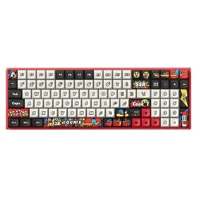 IQUNIX F97 Graffiti Blaze Wireless Gaming Keyboard RGB - Moonstone Turbo Switches