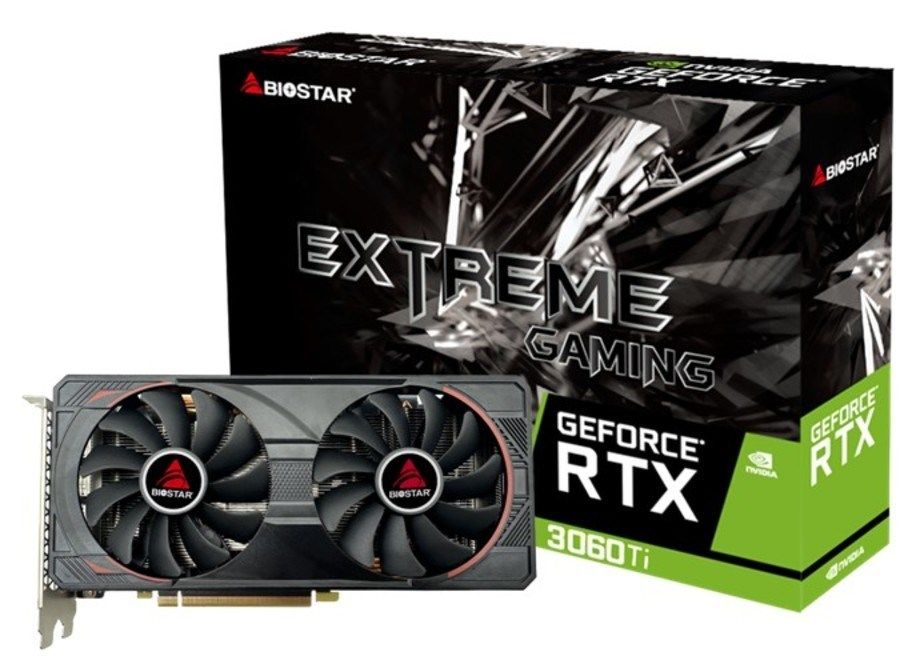 Biostar VN3606TM82 graphics card NVIDIA GeForce RTX 3060 Ti 8 GB GDDR6