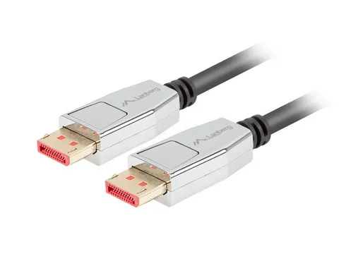 Lanberg CA-DPDP-20CU-0018-BK DisplayPort cable 1.8 m Black, Silver