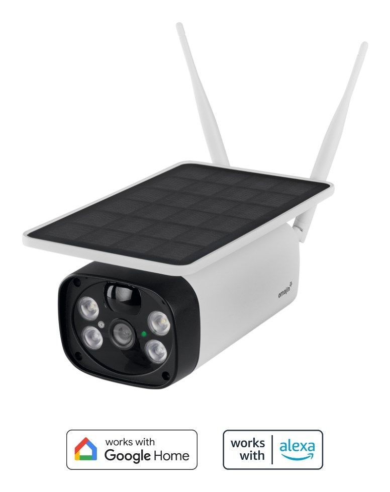 Omajin By Netatmo Solarbetriebene Surveillance Camera - Battery - Alarmsirene - White
