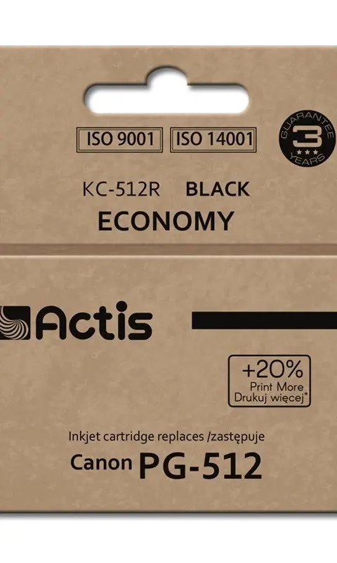 Actis KC-512R ink (replacement for Canon PG-512; Standard; 15 ml; black)
