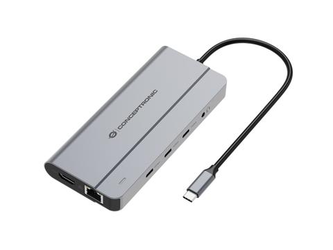 CONCEPTRONIC 10-1 Dock USB-C HDMI/2xUSB-A/3xUSB-C/100WPD