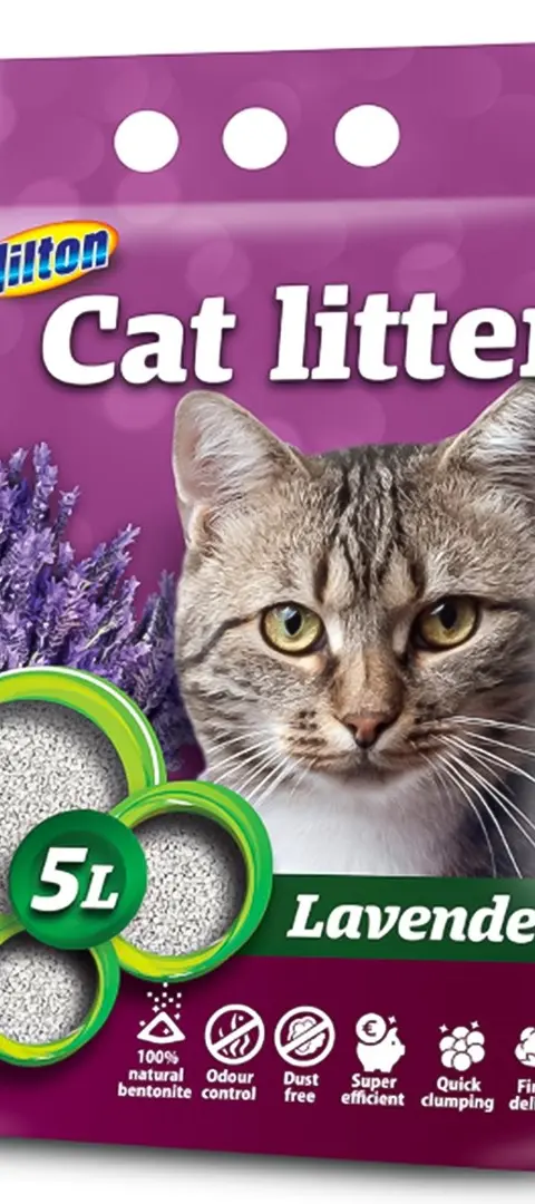 HILTON Bentonite Lavender Clumping Cat Litter - 5 L