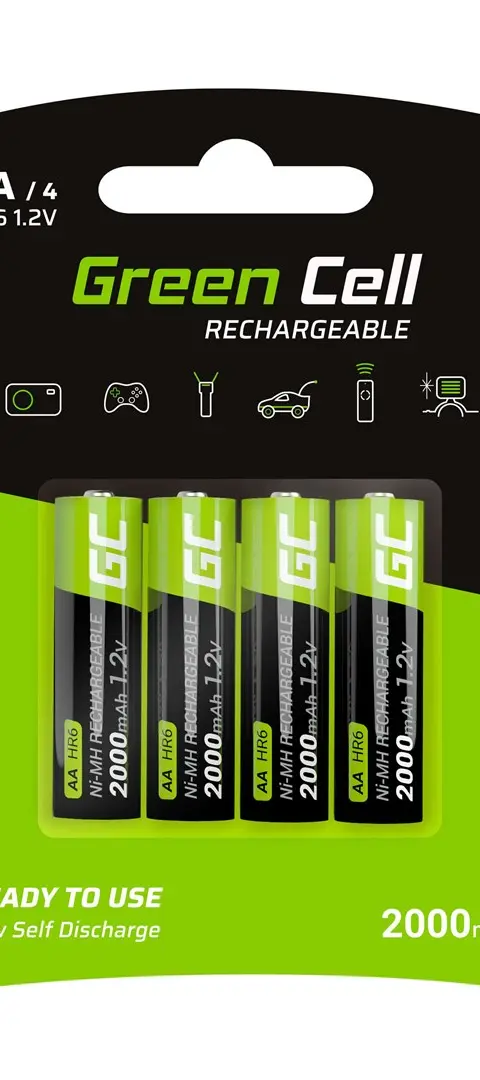 Green Cell GR02 household battery Rechargeable battery AA Nickel-Metal Hydride (NiMH)
