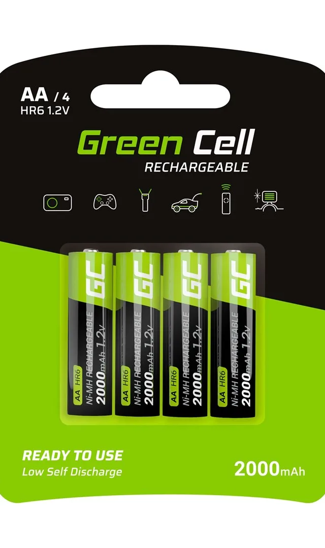 Green Cell GR02 household battery Rechargeable battery AA Nickel-Metal Hydride (NiMH)