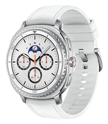 Samsung Galaxy Watch 8 Classic 3.3 cm (1.3") AMOLED 46 mm Digital 438 x 438 pixels Touchscreen Silver Wi-Fi GPS (satellite)