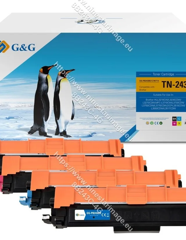 G&G 16019 toner cartridge 4 pc(s) Compatible Black, Cyan, Magenta, Yellow