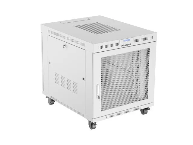 Free-standing rack cabinet 19" 15U 800x1000 grey perforated door LCD Lanberg (flat pack)