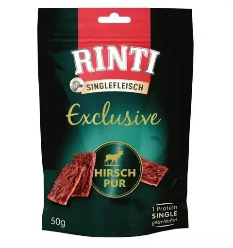 RINTI Singlefleisch Exclusive Deer - Dog Treat - 50g