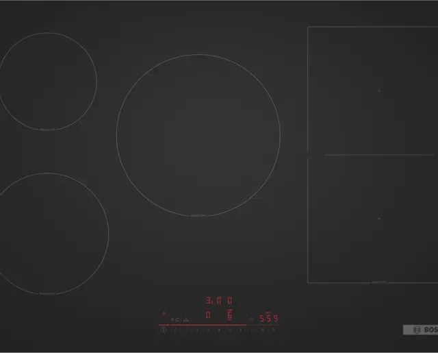 Bosch Serie 6 PVW81CHB1E Hob Black Built-In 80 Cm Zone Induction Hob 5 Zone(S)