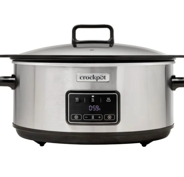 Crock-Pot CSC112X 6.5-Litre Slow Cooker (Silver)