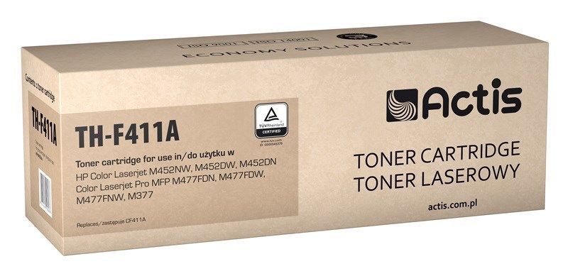 Actis TH-F411A Toner for HP/Canon printers, Replacement for HP 410A CF411A; Canon CRG 046 C 1249C002; Standard; 2,300 pages; cyan