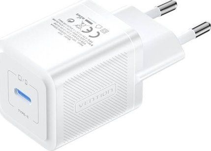 Vention FEPW0-EU mobile device charger Headphones, Smartphone, Smartwatch, Tablet White AC Fast charging Indoor