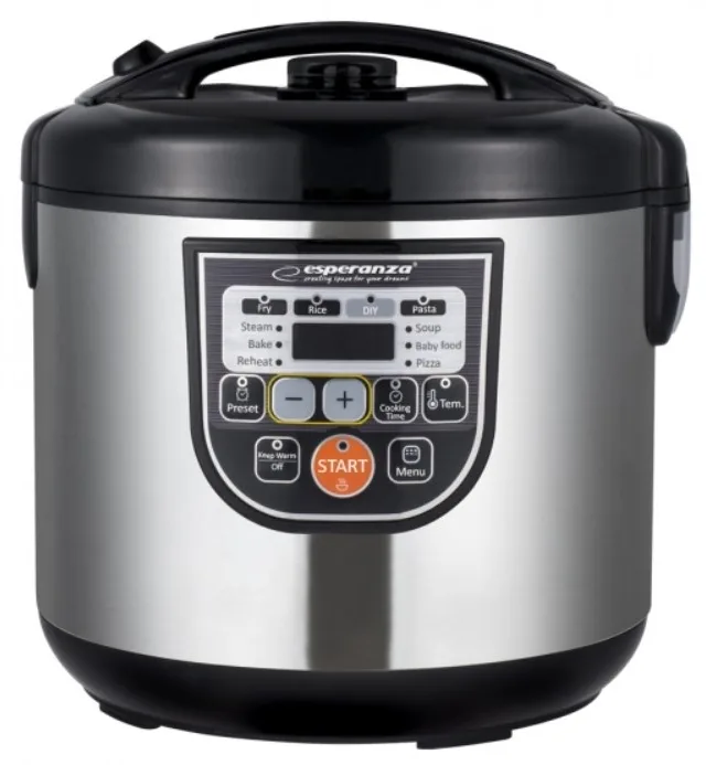 Esperanza EKG011 Multi Cooker 5 L 860 W Black Stainless Steel