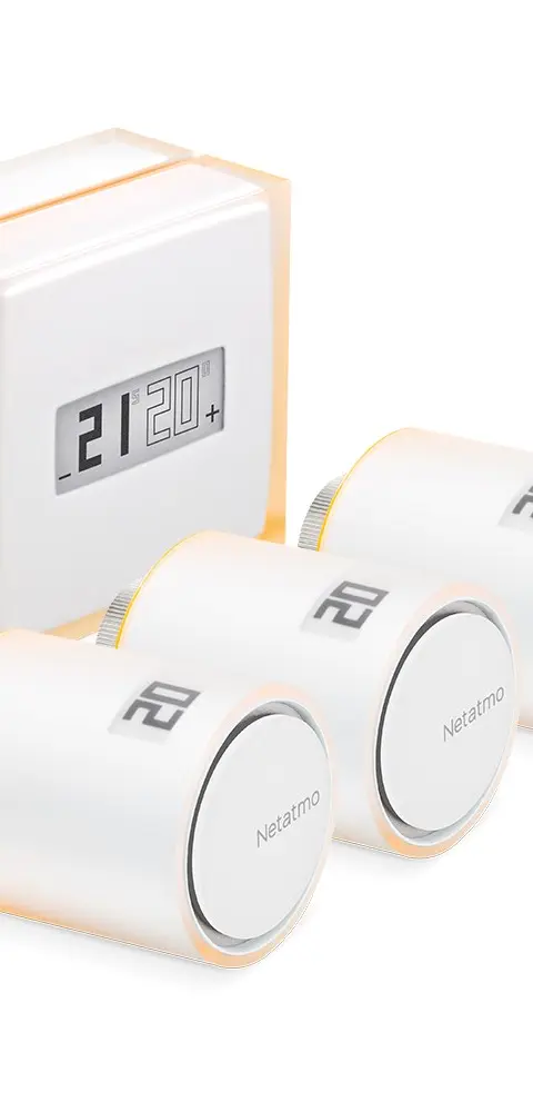 Netatmo Pack: Smart Thermostat + 3 Additional Smart Radiator Valves