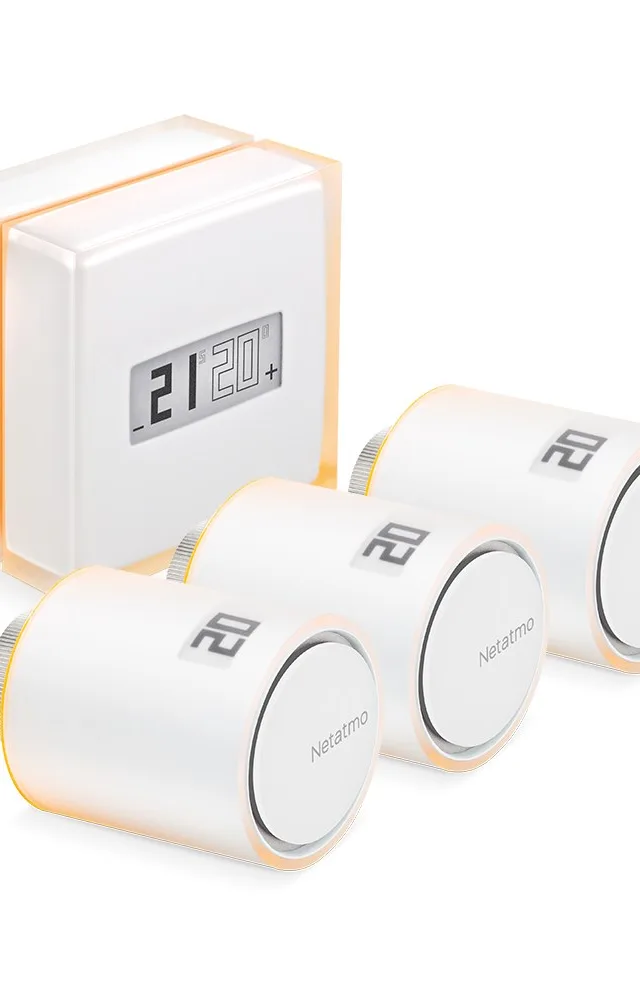 Netatmo Pack: Smart Thermostat + 3 Additional Smart Radiator Valves