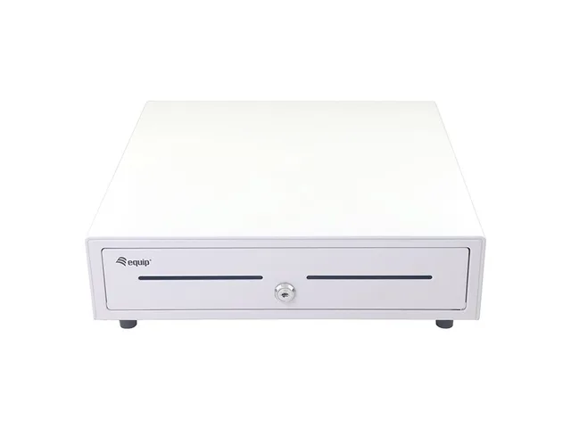 Equip Cash Register Drawer for Point of Sale (POS) System, 4 Bill/8 Coin Compartments, Removable Coin Slots, RJ11 connector
