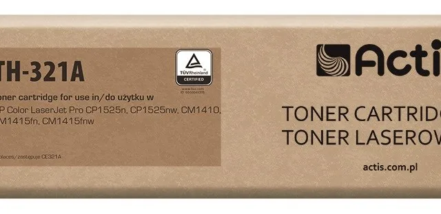 Actis TH-321A toner (replacement for HP 128A CE321A; Standard; 1300 pages; cyan)