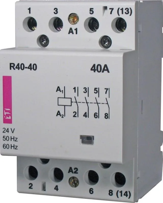 R 40-40 MODULAR CONTACTOR 40A 4P 4Z 3M 230V AC ETICON