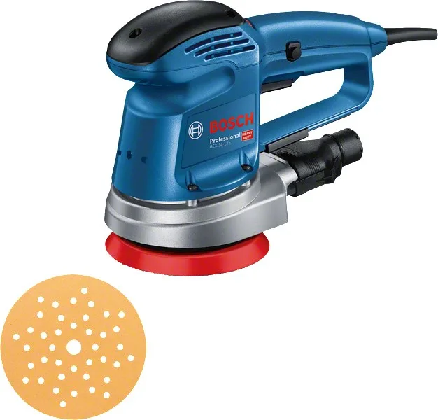 Bosch GEX 34-125 Orbital Sander 12000 RPM 24000 OPM Blue 340 W