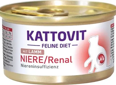 KATTOVIT Feline Diet Niere/Renal Lamb - Wet Cat Food - 85g